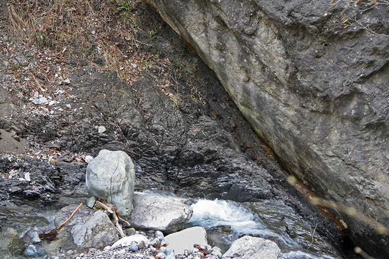 Übergang Wettersteindolomit-Raibler Tonschiefer